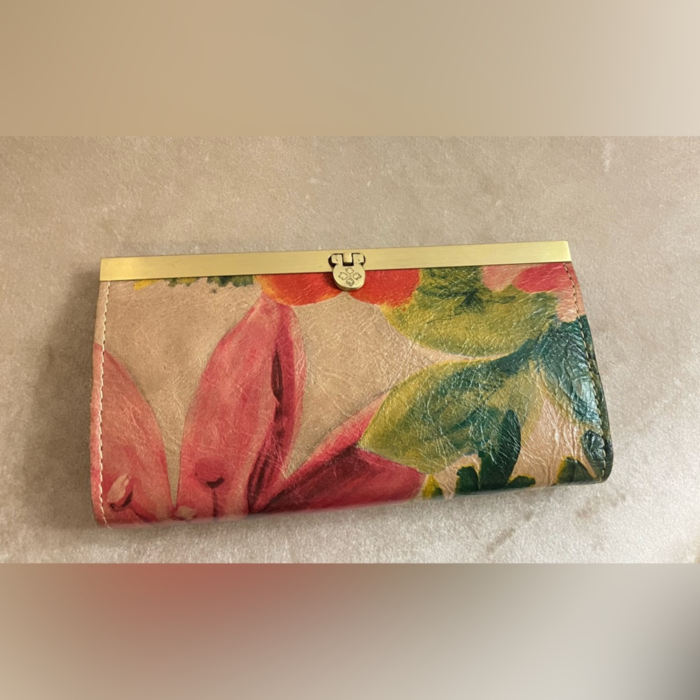 Floral Leather Wallet